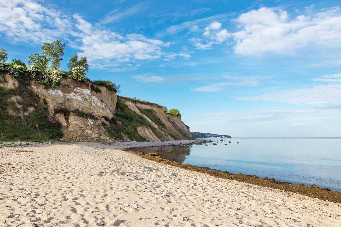 Das Kliff zwischen Sassnitz und Mukran auf Rügen