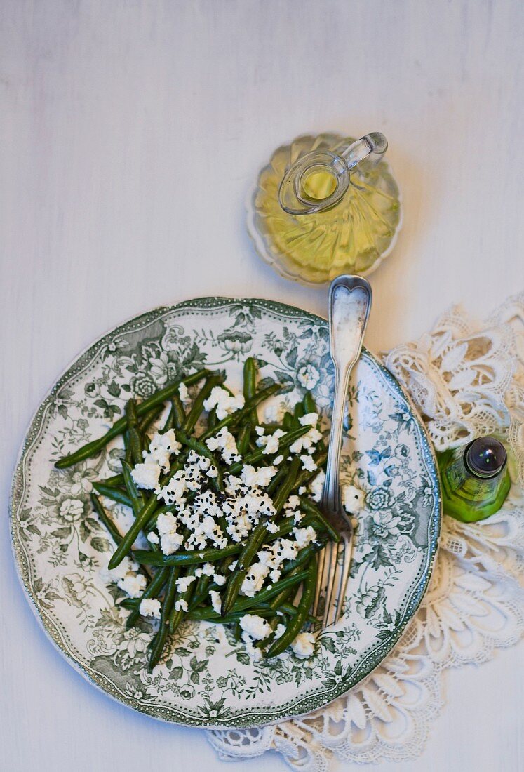 Bohnensalat mit Feta