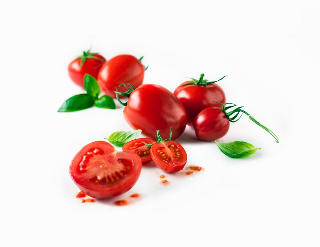 Tomatoes and basil
