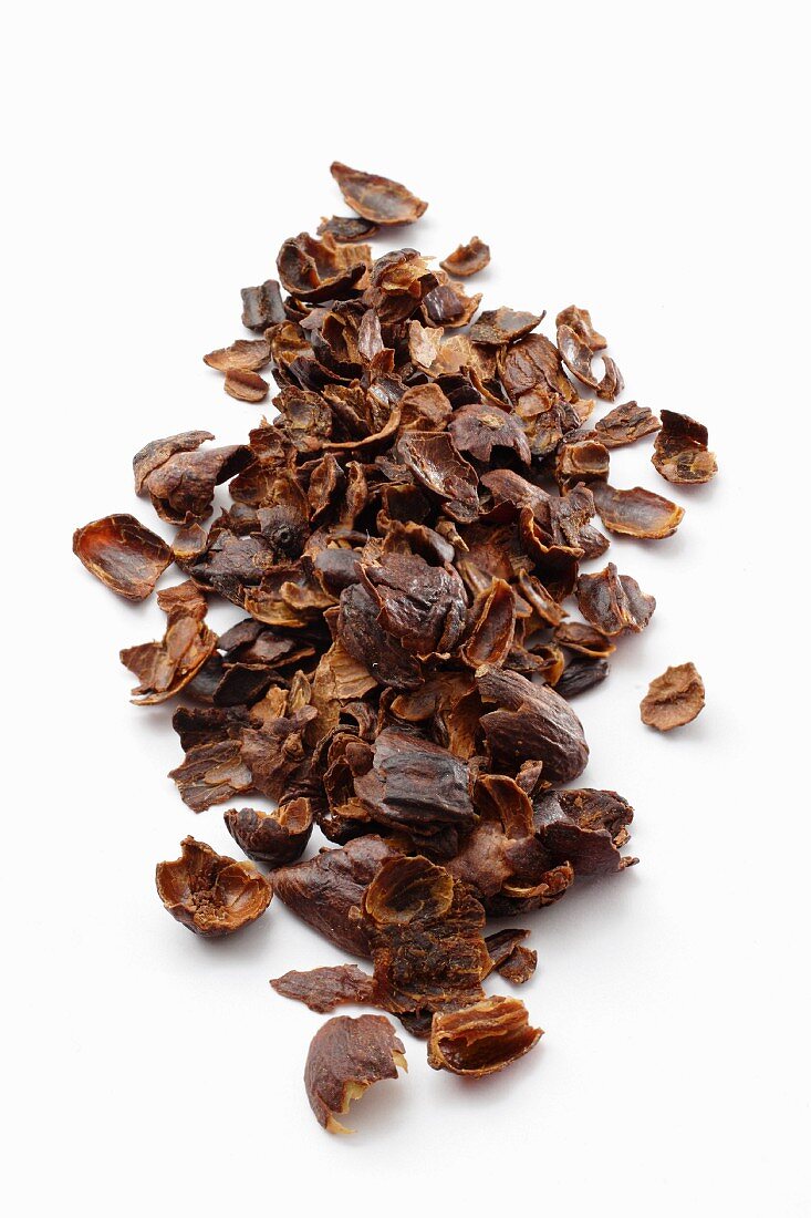 Shells of dried coffee cherries for making tea (cascara)