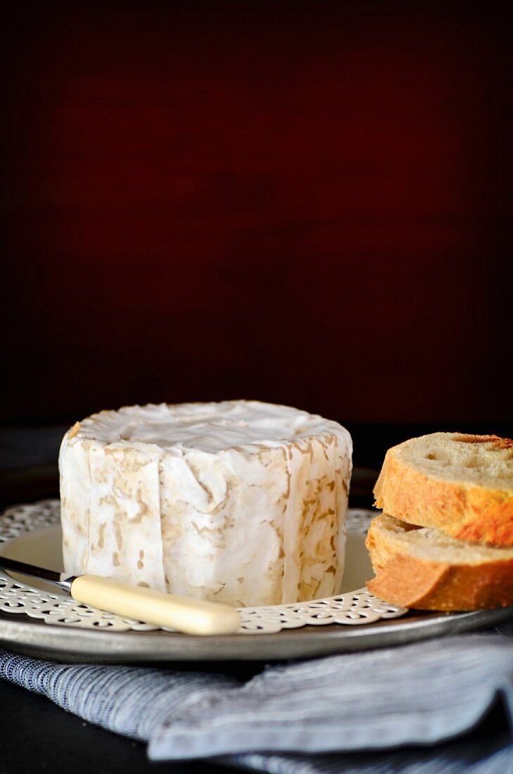 Chaource cheese and baguette