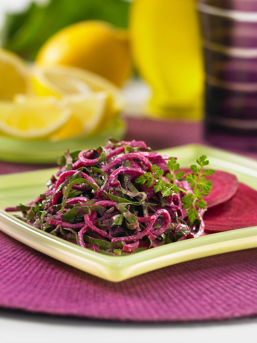 Beetroot salad with chervil