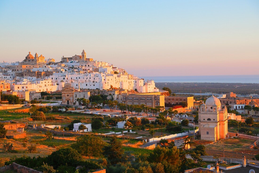 A view over the town of Ostuni (Brindisi, Italy)