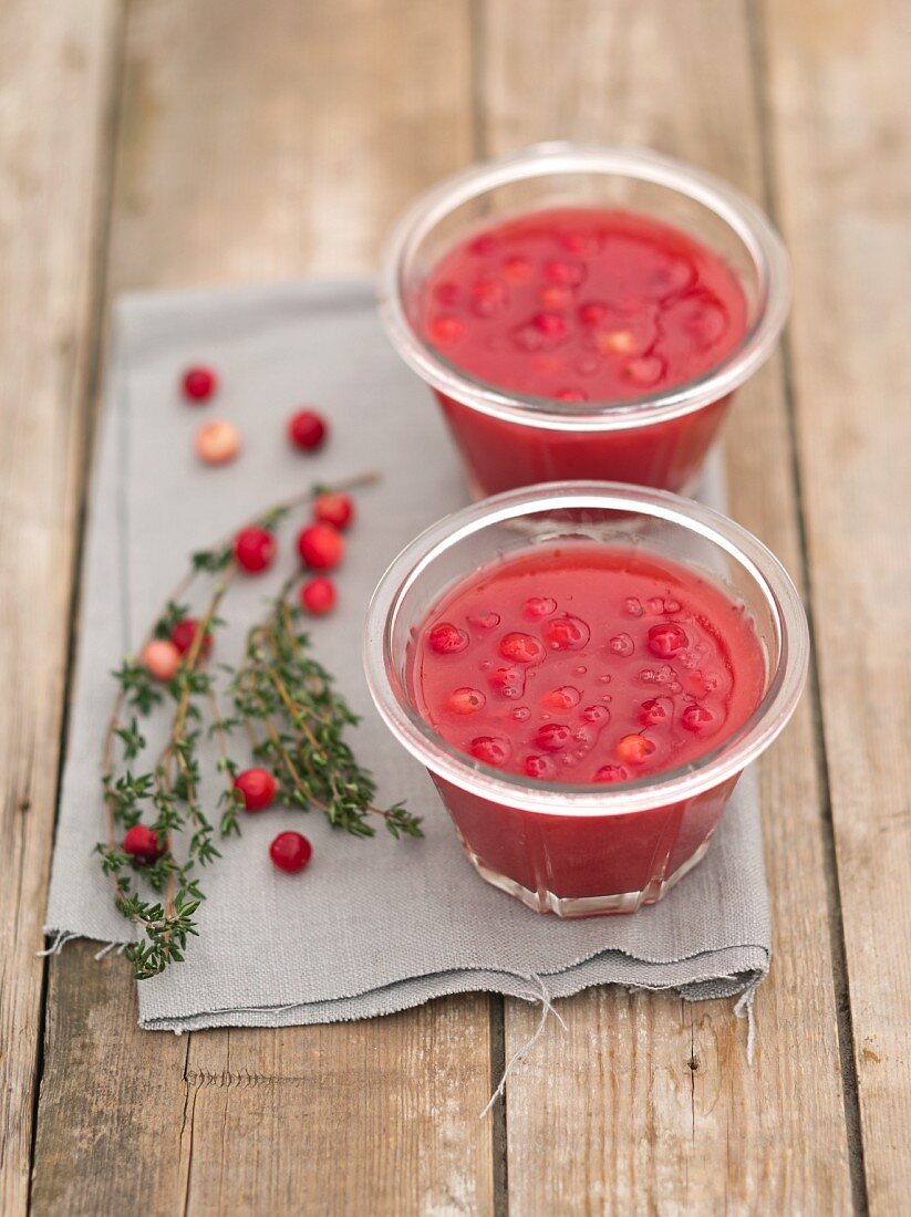Cranberry Kissel (berry sauce, Russia)