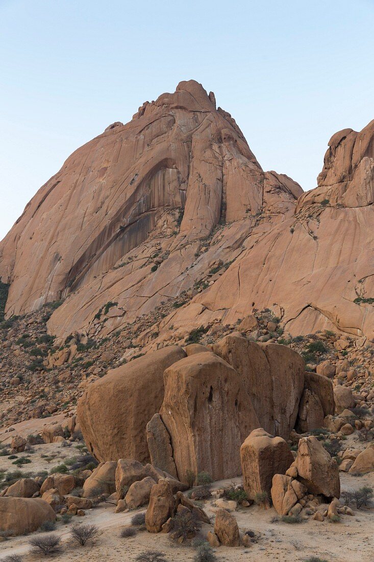 The Grosse Spitzkoppe, part of the Erongo mountain region in Namibia