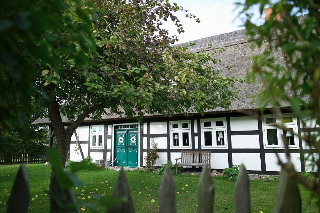 Reetdachhaus in Quilitz im Lieper Winkel, Usedom, Mecklenburg-Vorpommern