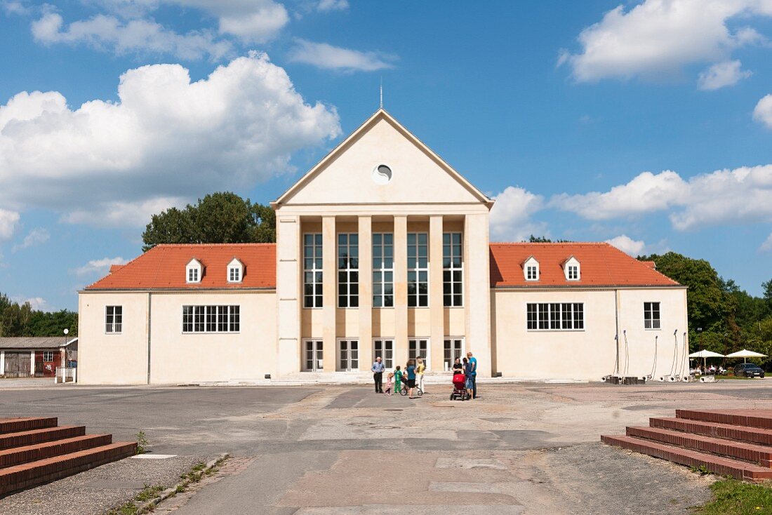 Exterior view of the Hellerau Festival Theatre contemporary dance centre, built in 1911