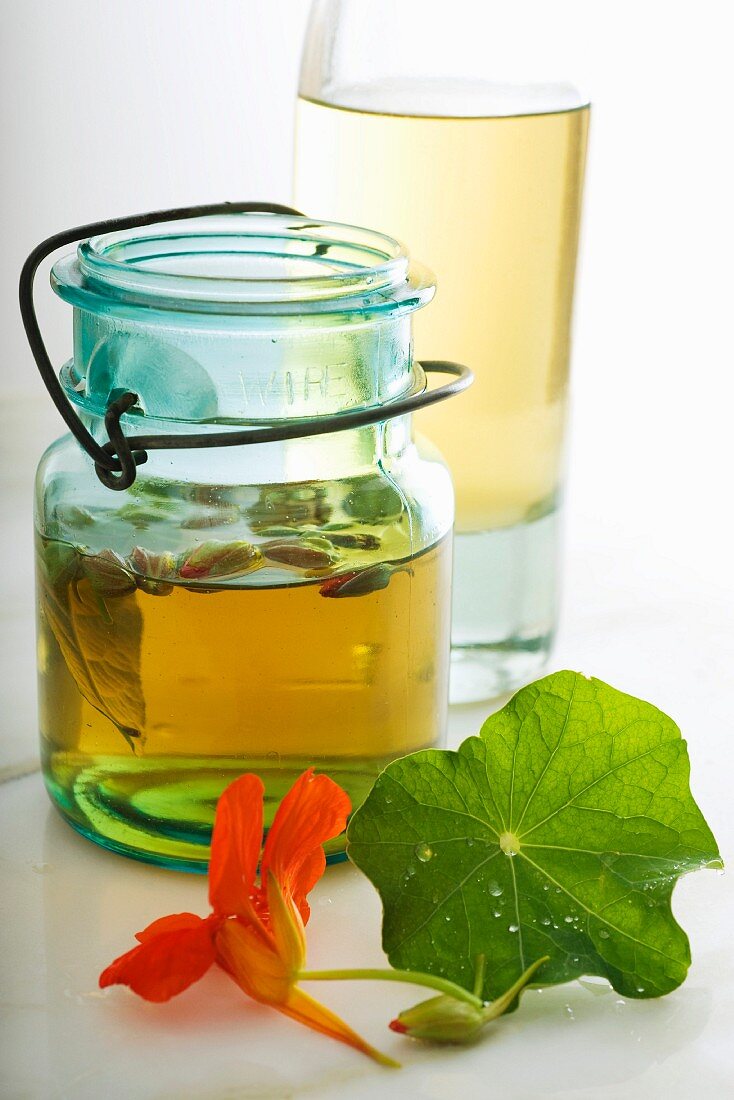 Nasturtium flower vinegar