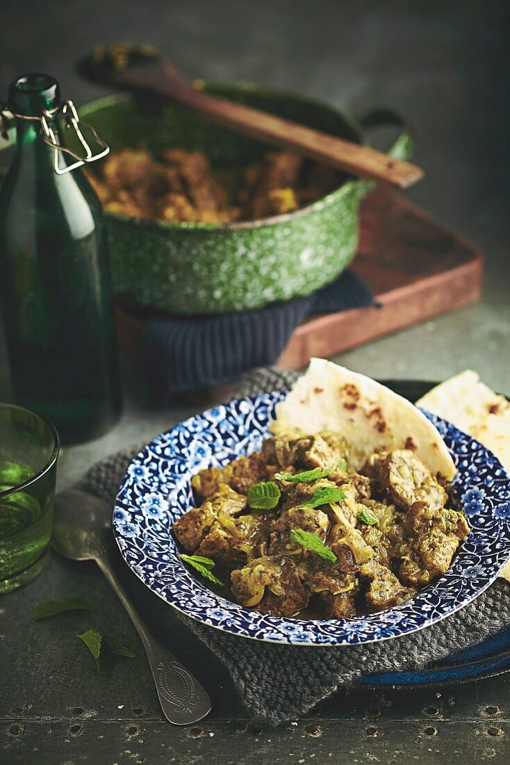 Lamb and fresh herb curry