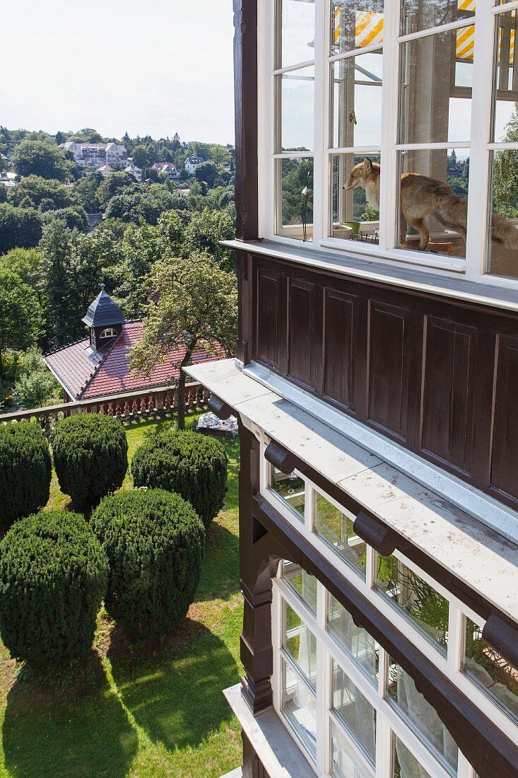 Die dreistöckige Villa 'Fuchsbau' in Dresden - sie diente im Roman von Uwe Tellkamp 'Der Turm' als Vorbild