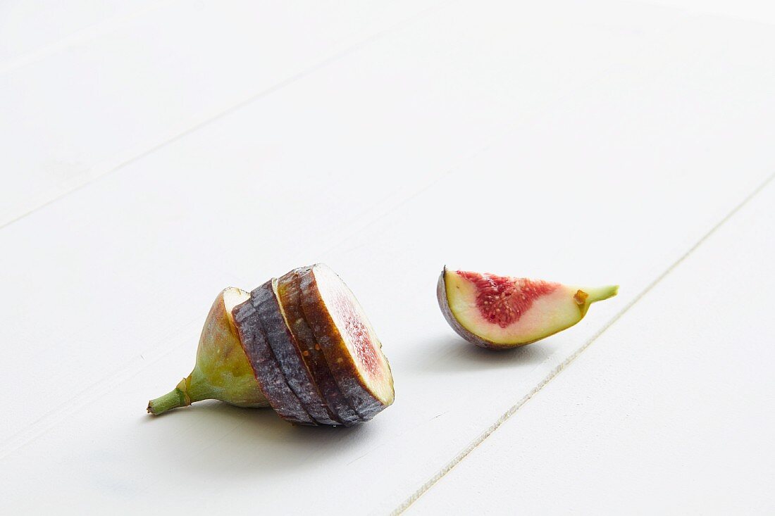 A sliced fig