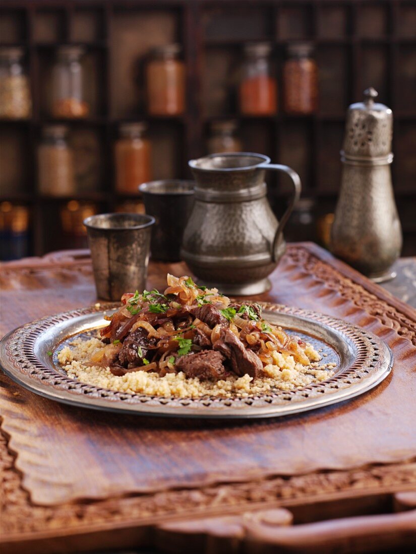 Beef tagine with onions (North Africa)