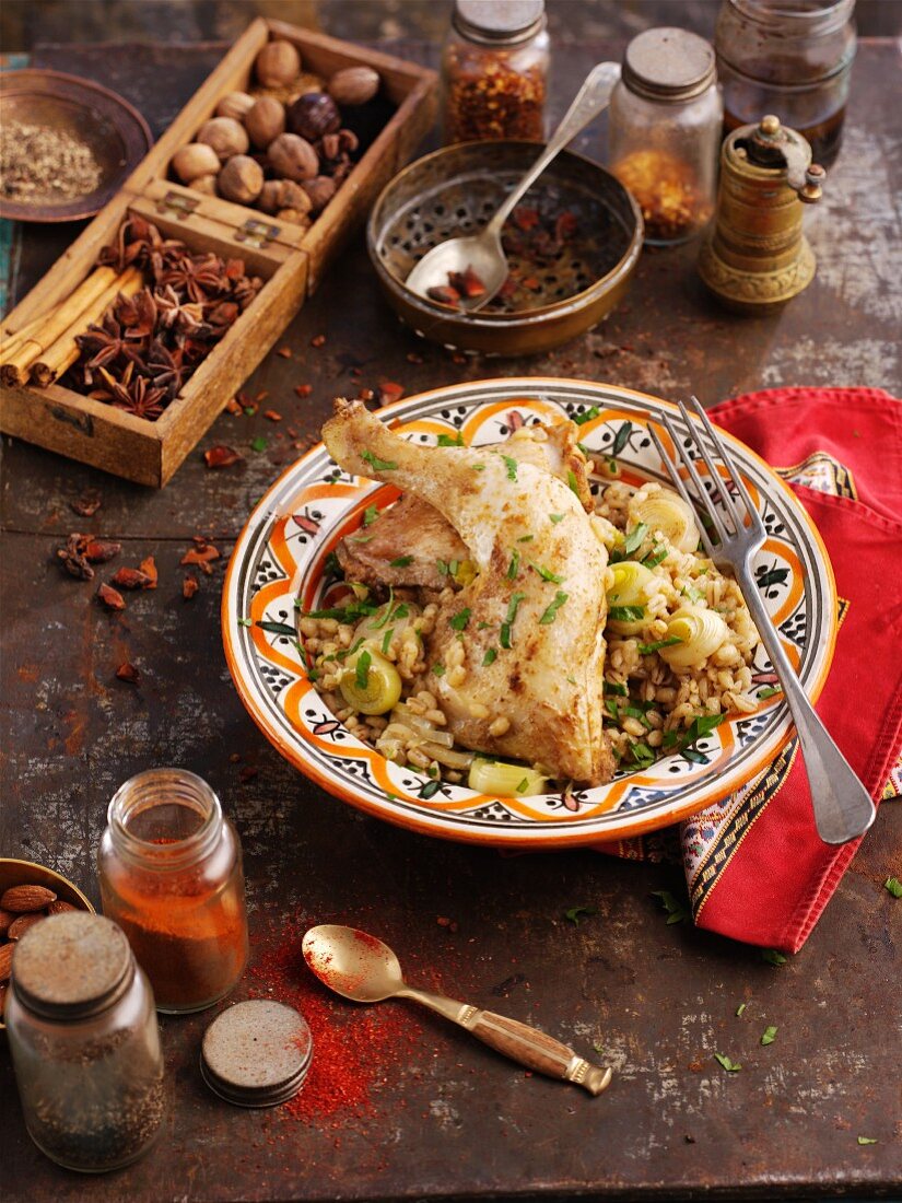 Chicken with chicken (North Africa)