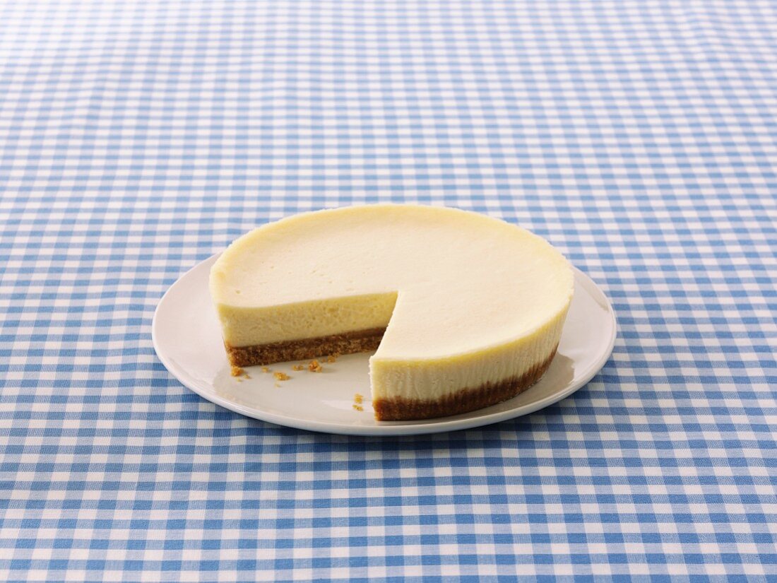 New York Cheesecake, angeschnitten