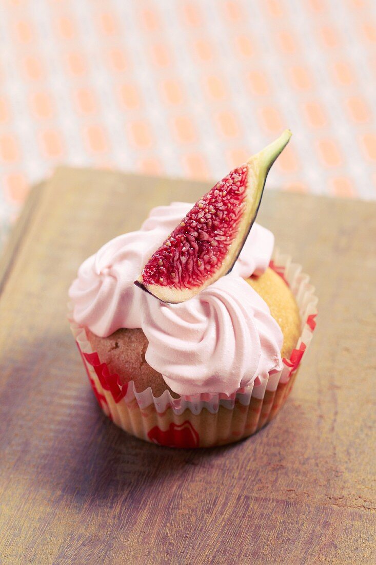 Erdbeer-Feigen-Cupcake