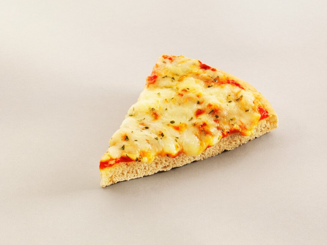 A slice of cheese pizza