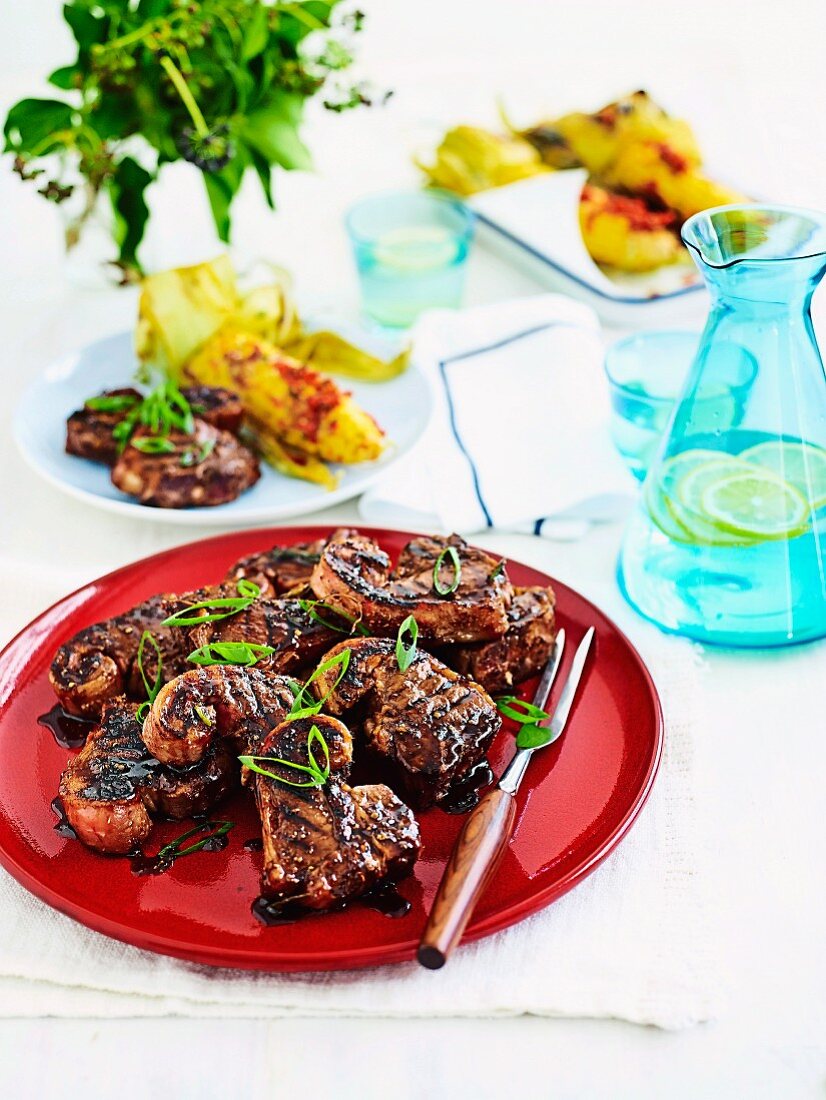 Stout and honey char-grilled lamb chops