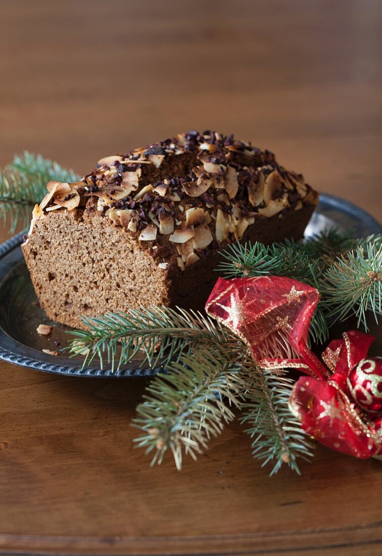 Würziges Orangen-Honig-Brot mit Kokos zu Weihnachten