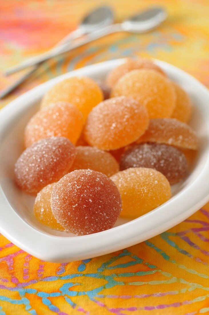 Sugared jelly fruits