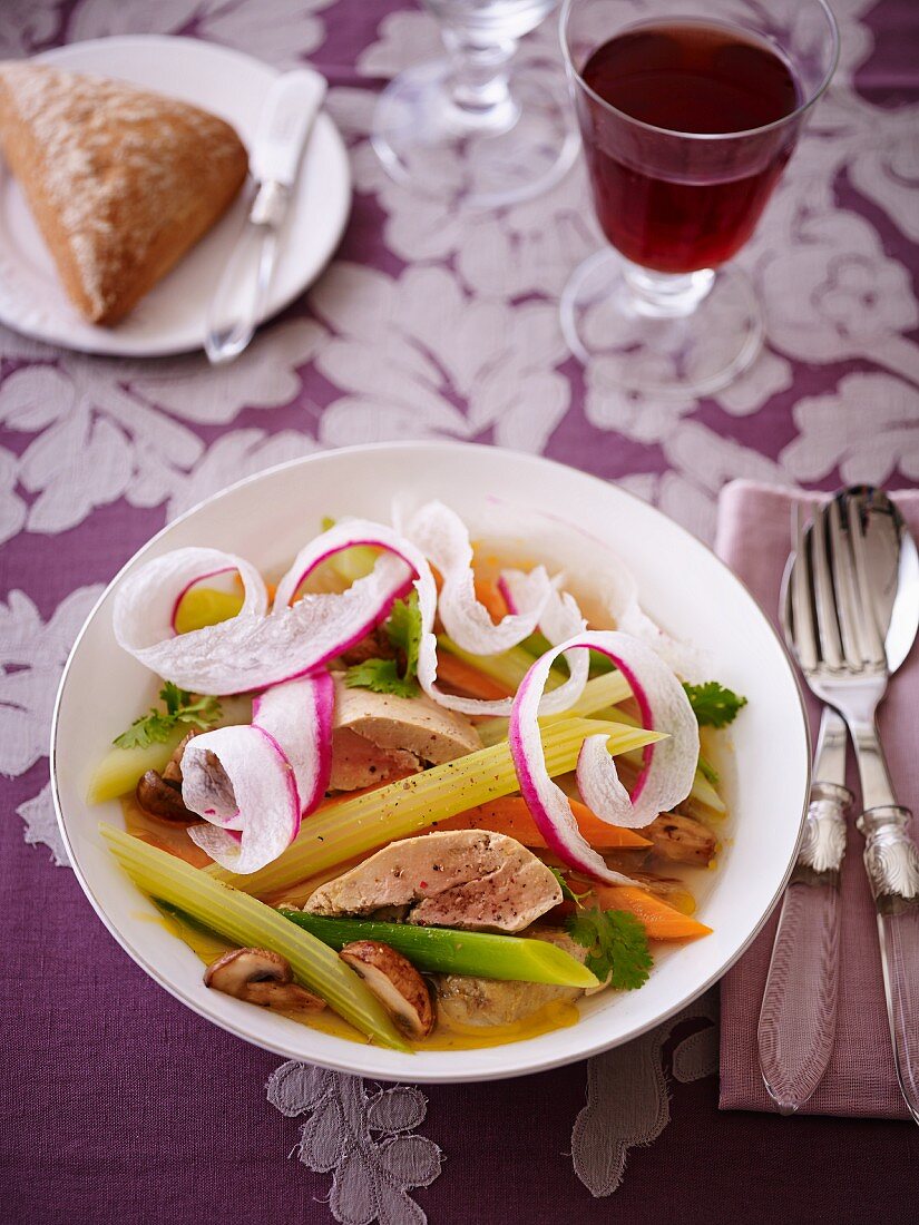 Pot au Feu mit Foie Gras (Frankreich)