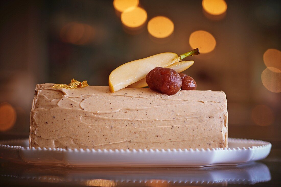 Bouche de Noel with chestnut cream