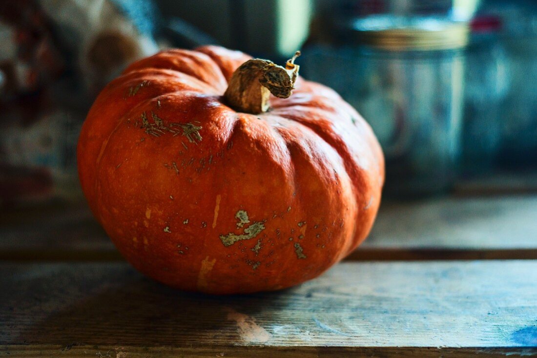 An orange pumpkin