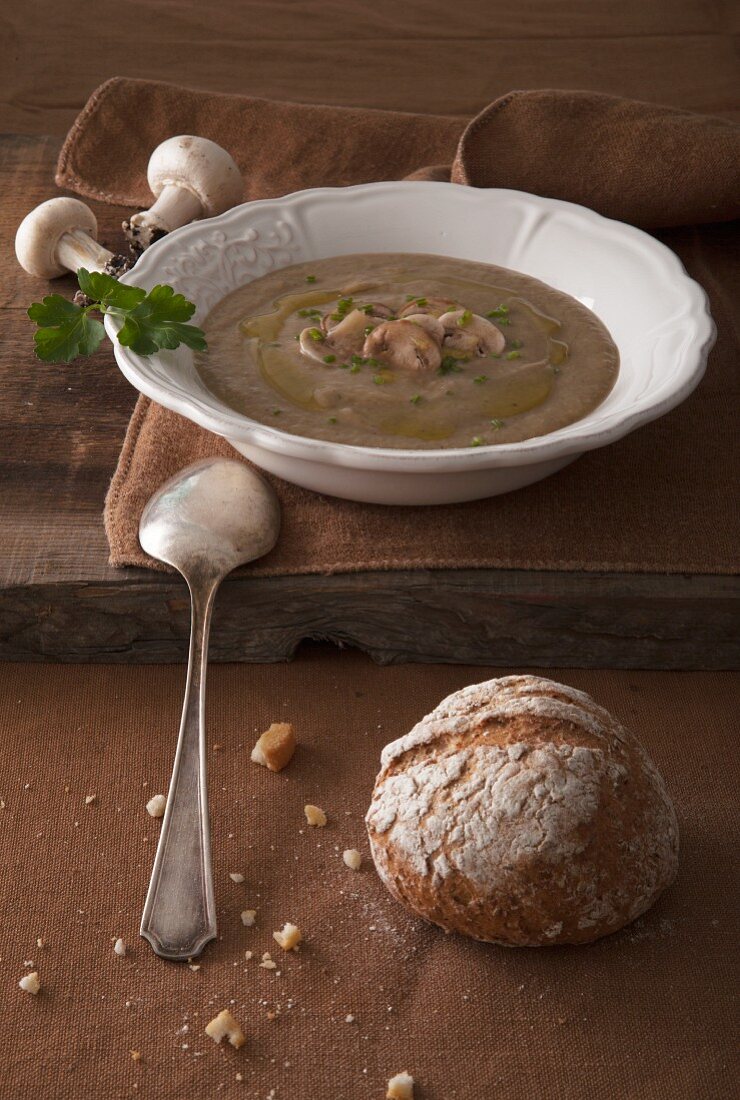 Cream of mushroom soup