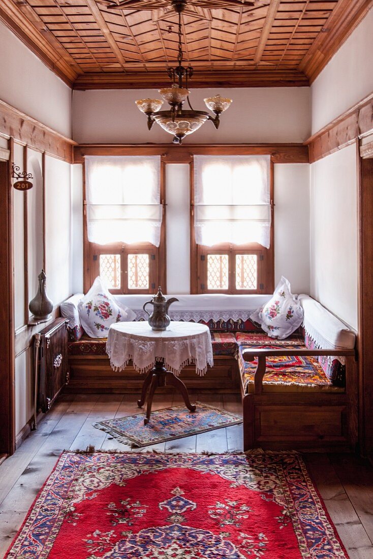 Safranbolu: ein traditionelles osmanisches Haus, das jetzt als Hotel genutzt wird, Türkei