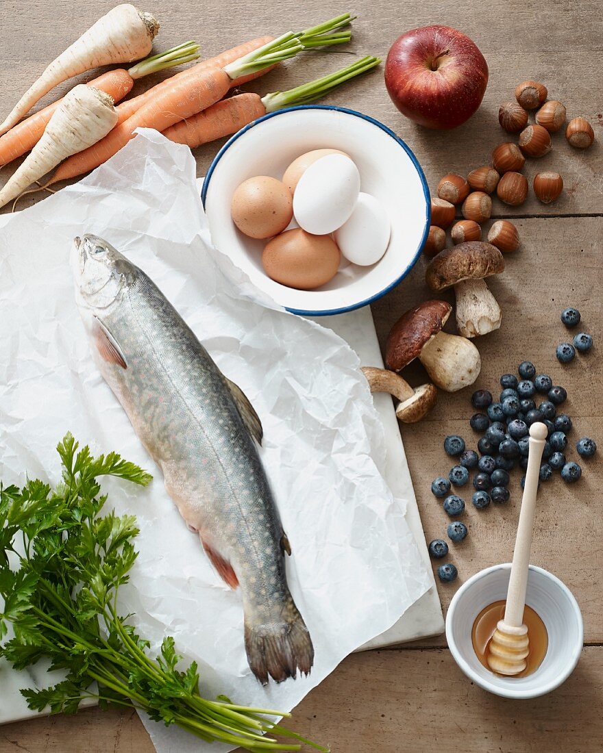 Zutaten in der Paleo-Diät