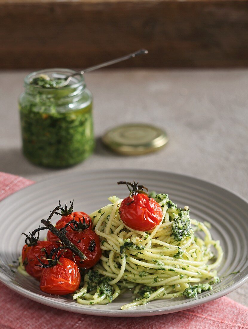 Spaghettini mit Pesto alla Genovese