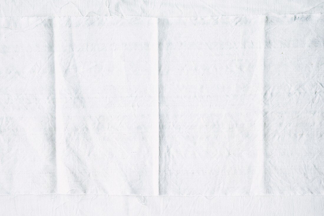 A white linen cloth as a background