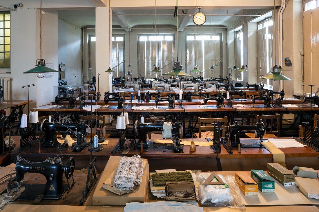 The sewing rooms in the Wäschefabrik Museum, Bielefeld