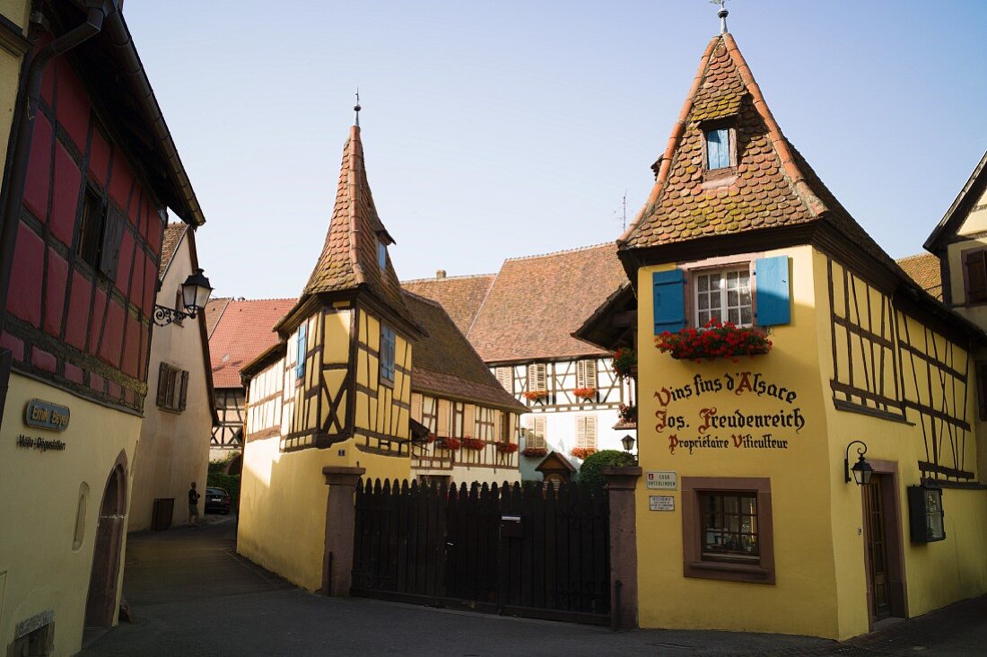 Eguisheim on the wine route, Alsace, France