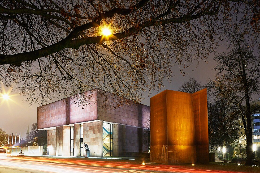 Bielefeld Kunsthalle, a museum for modern and contemporary art designed in 1968 by Philip Johnson