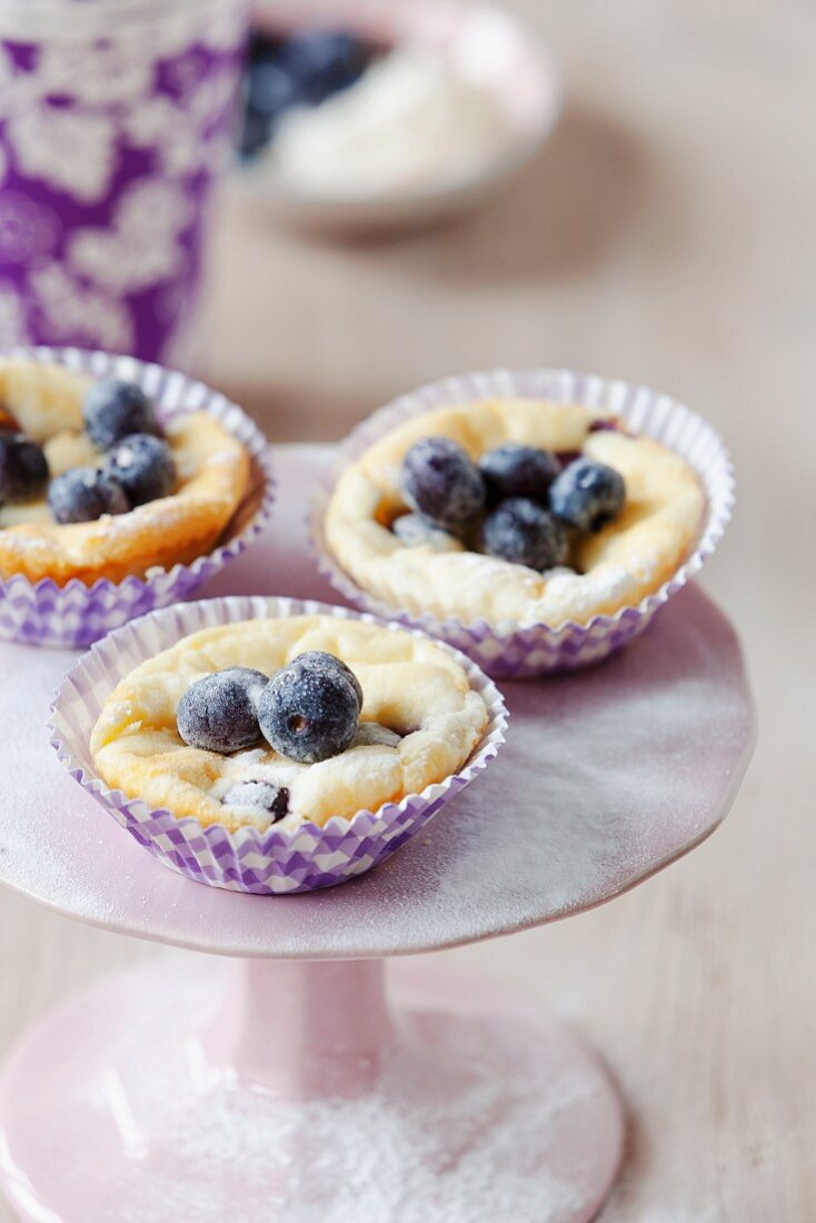 Blaubeer-Käsekuchen-Muffins