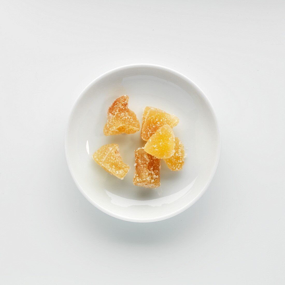 A plate of candied ginger