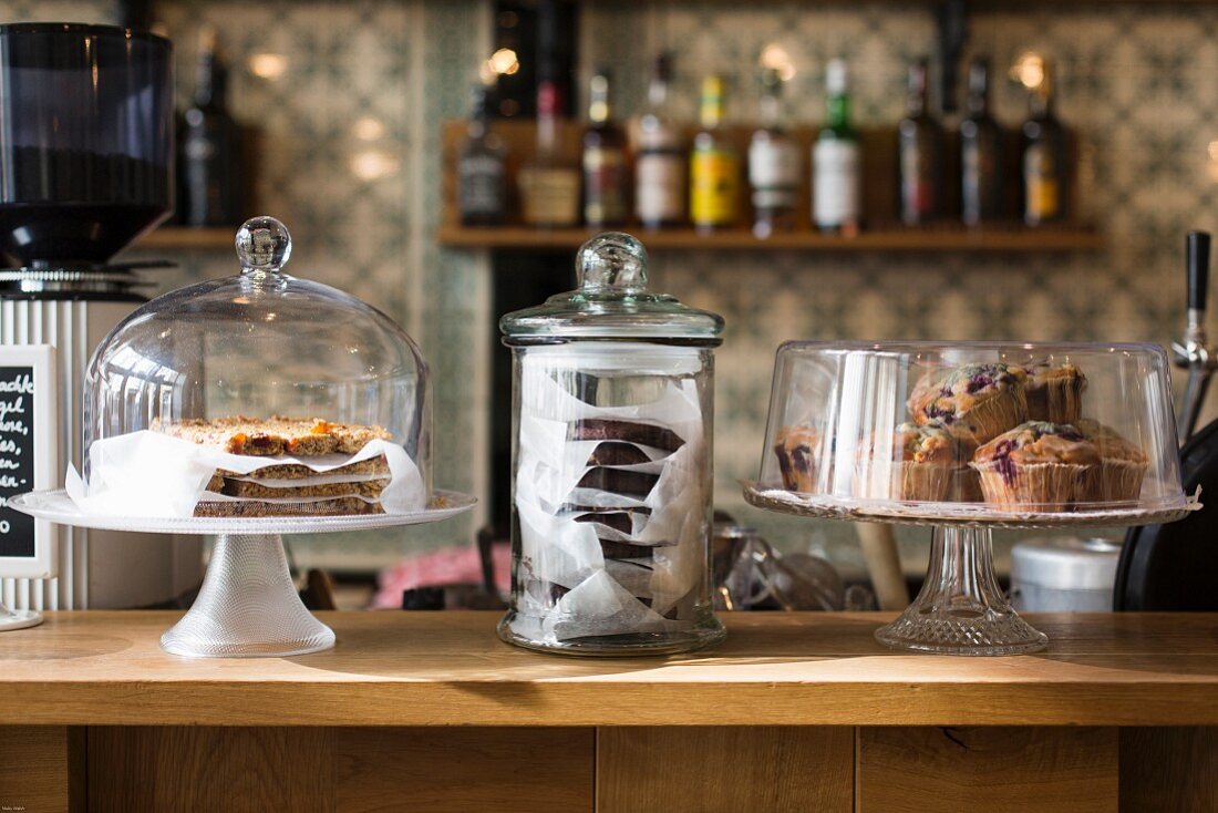 Cake and cookies on a bar, Leipzig