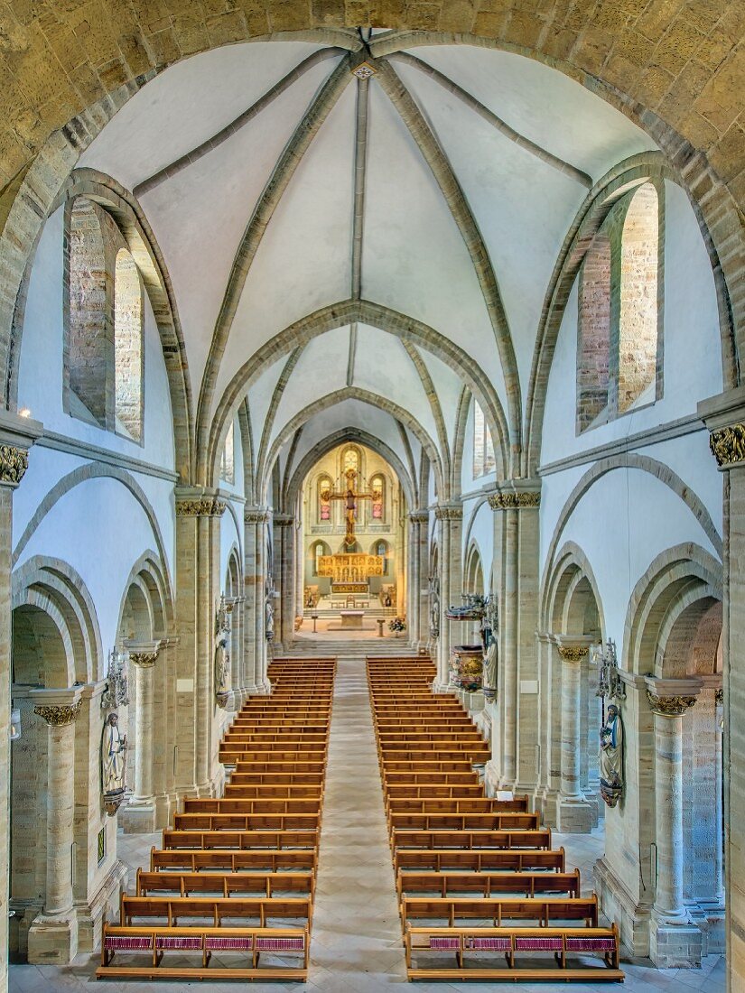 The interior of the Osnabrück cathedral