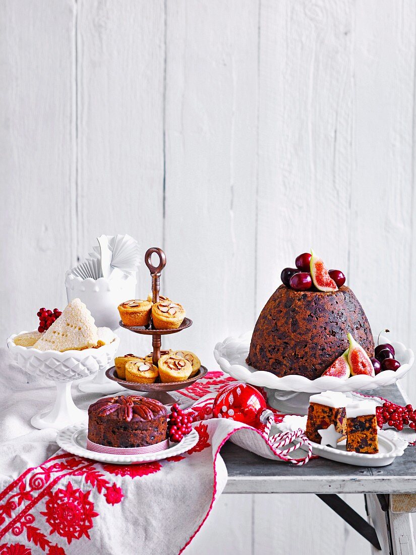 Cakes & Puddings, Brandy Butter, Gingerbeer Christmas pudding, Gingerbeer Fruit Cake, Vanilla Shortbread, Gluten-free Christmas Cakes, Little Fruit Mince Tarts