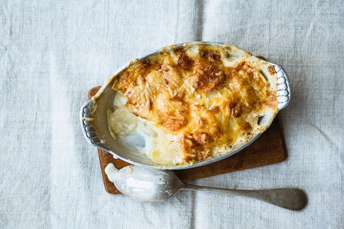 Gratin aus Teltower Rübchen und Kartoffeln