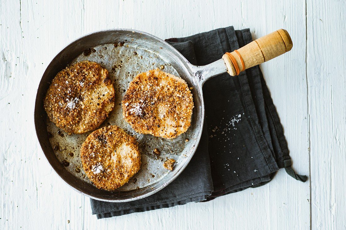 Celeriac with a hazelnut coating