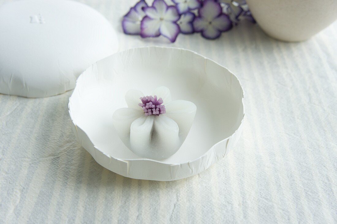 Hortensien-Wagashi (Ajisai) aus Japan