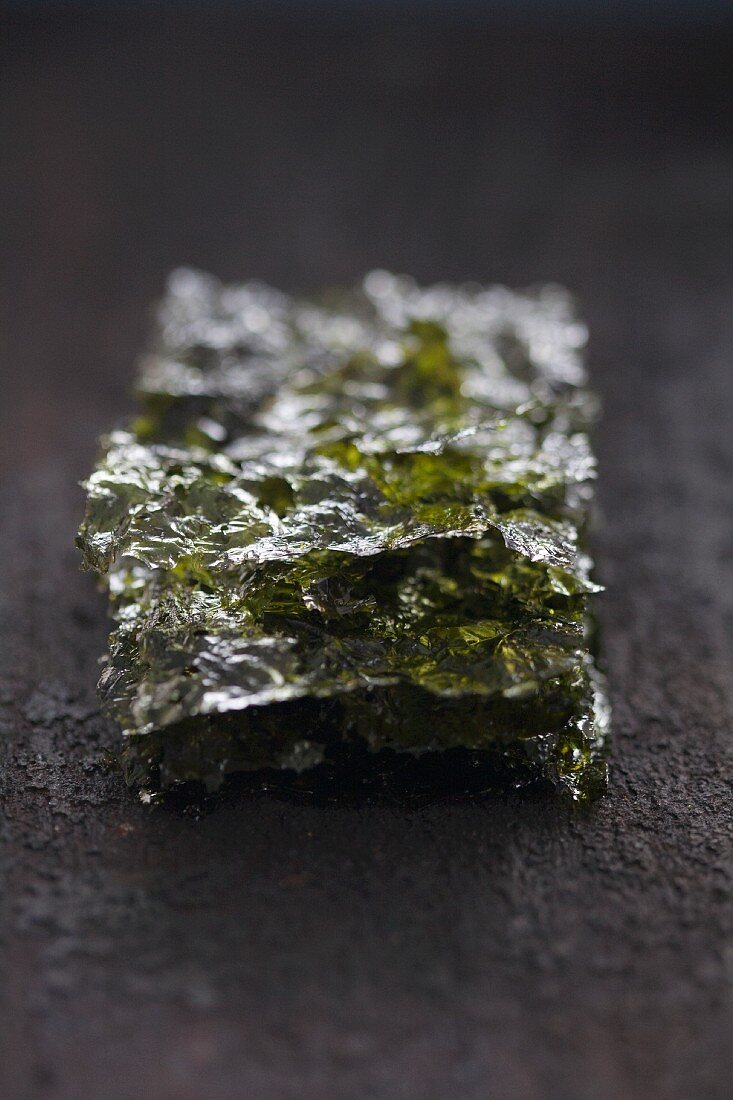 Salted nori leaves (a popular snack in Japan, China and Korea)