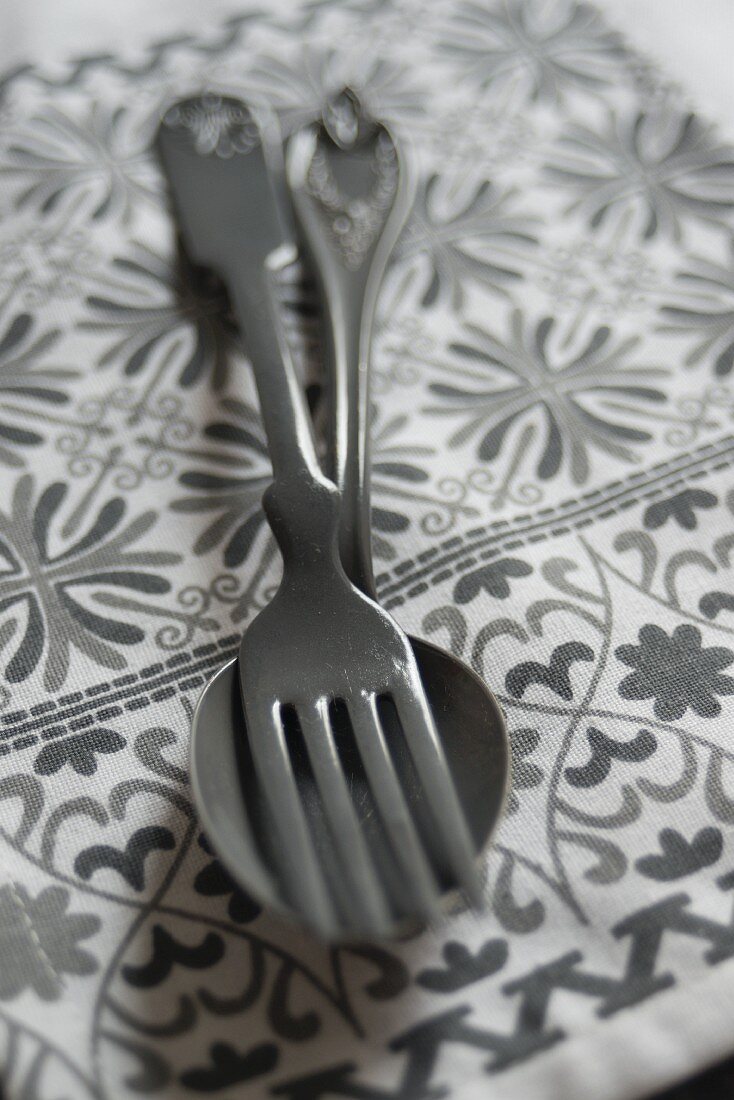 Old cutlery (fork and spoon)