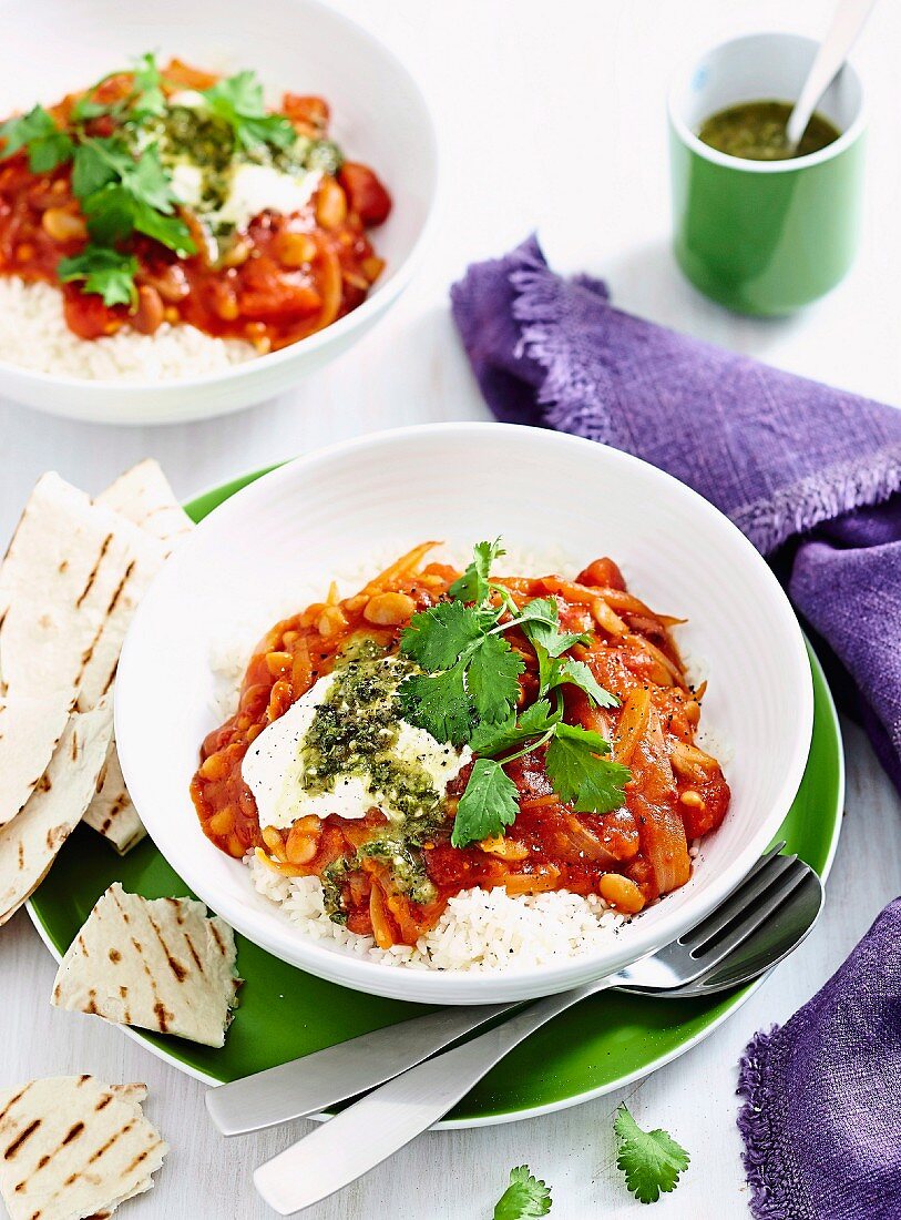 Vegetarian bean chilli