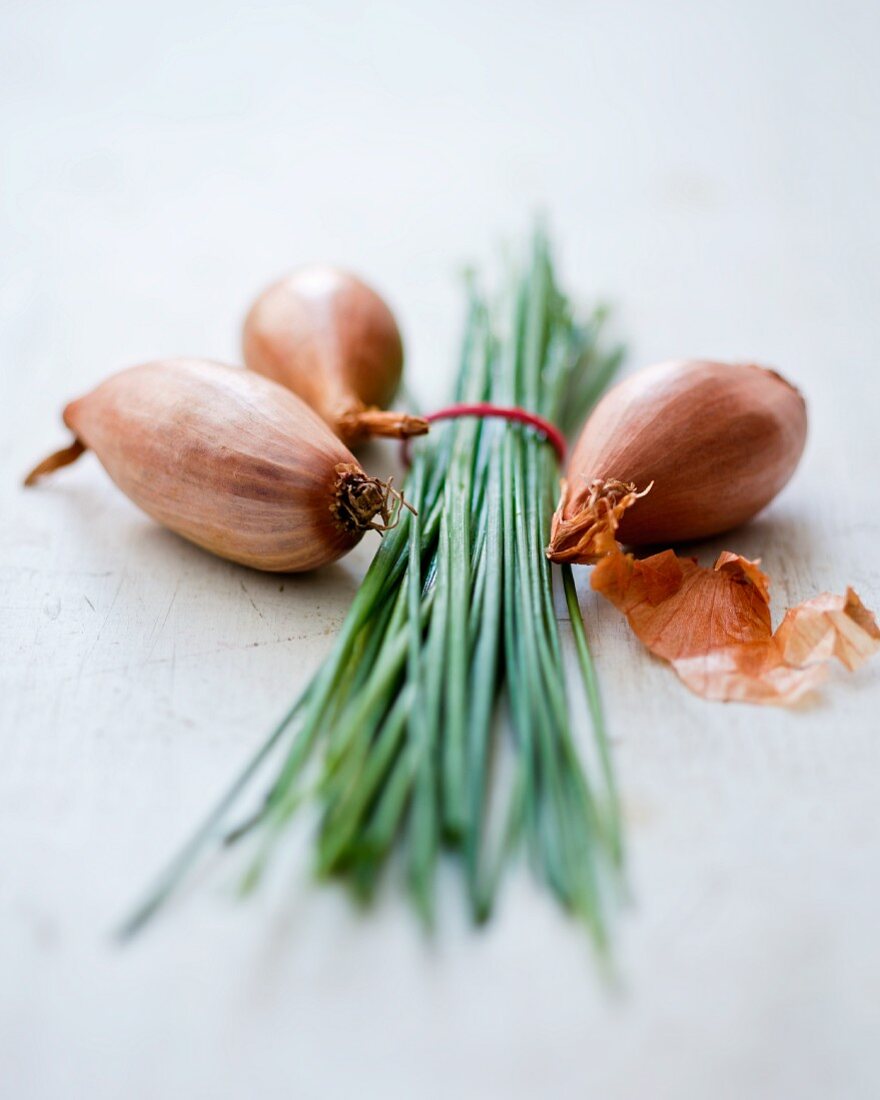 Chives and onions