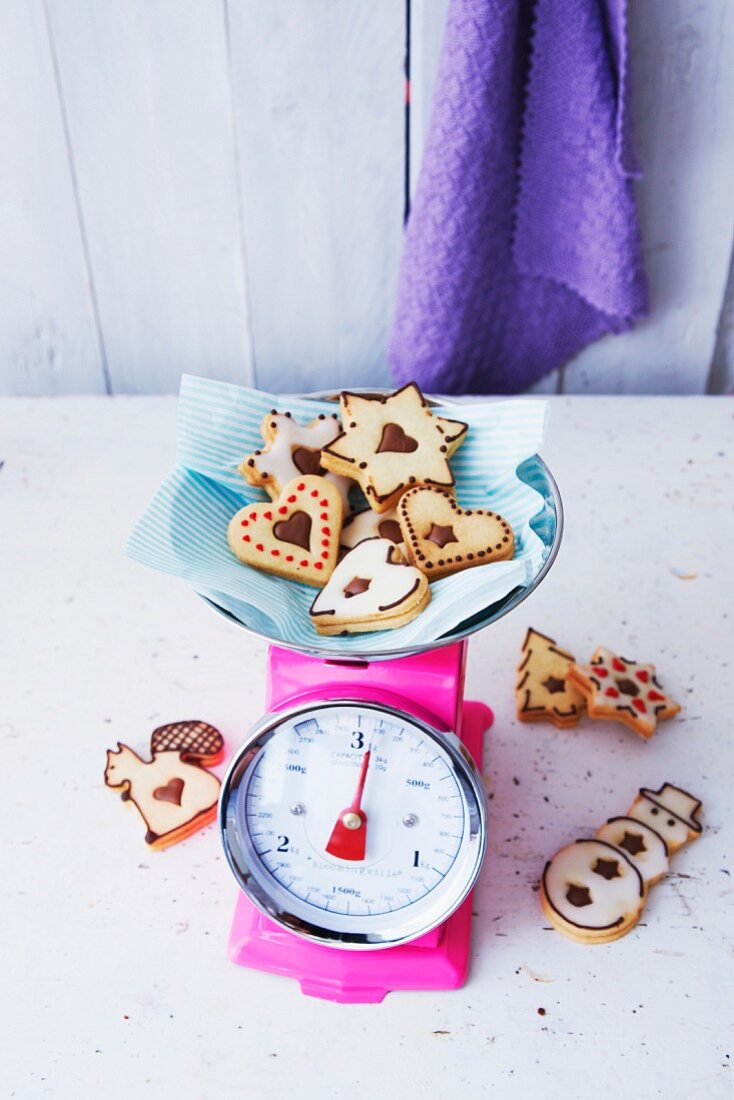 Vegane Nougatplätzchen zu Weihnachten