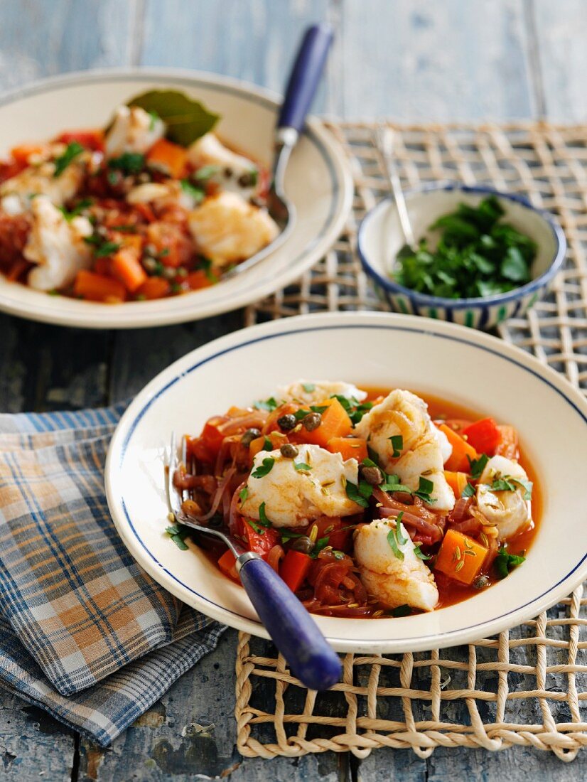 Fish stew with vegetables (Basque Country, Spain)