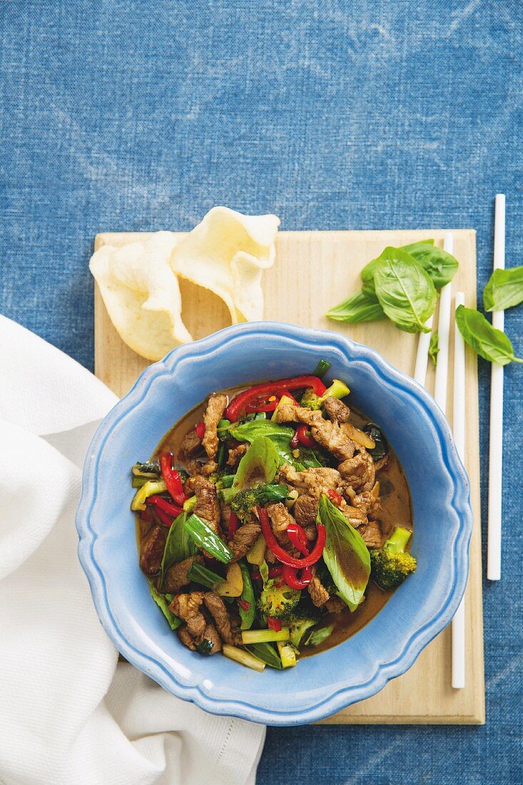 Honey pork stir-fry