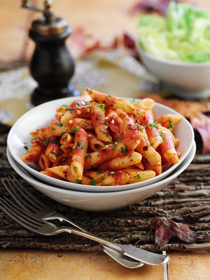 Pasta Arrabbiata (Latium, Italien)